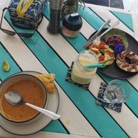 Lentils soup and bagel at Full-Fill in Koh Lanta