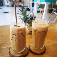We've had a Iced cappuccino with coconut milk & iced cappuccino with regular milk  and focaccia bread with avocado which was very tasty 😋 Full -Fill is nice place for a coffee a at Full-Fill in Koh Lanta