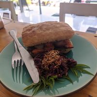 Grilled veggies sandwich at Full-Fill in Koh Lanta