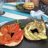 Vegan bagel  at Full-Fill in Koh Lanta
