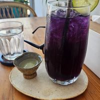 Butterfly Pea Drink at Full-Fill in Koh Lanta