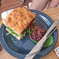 Pulled mushroom sandwich at Full-Fill in Koh Lanta