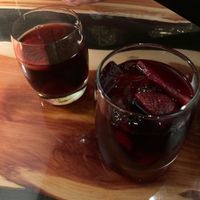 Homemade Sangria and rum.  😋  at Renee's Organic Oven in Tucson