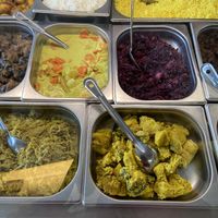 A selection of their vegan dishes  at Toko Pedis in Utrecht