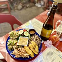 Vegan plate. YUMMY  at Cafe Tico in Tamarindo