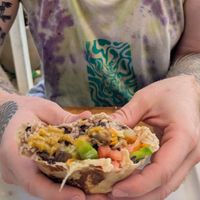 Vegan Burrito at Cafe Tico in Tamarindo