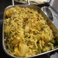 Vegetable pilau  at The Raj in York