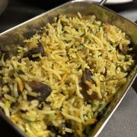 Mushroom pilau  at The Raj in York