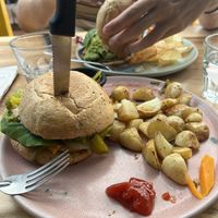 Burger   at Oscuro Brebaje in Oaxaca