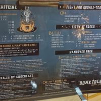 Menu at Bone Idle Lounge in Doncaster