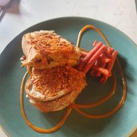 Grilled cheese coated in Takis (personal request) at Grind House Bawtry in Doncaster