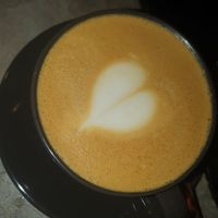 Delicious oat milk latte at Grind House Bawtry in Doncaster