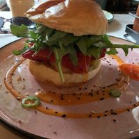 Halloumi & roast pepper deli sandwich   at Grind House Bawtry in Doncaster