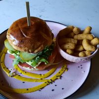 New York deli brioche bun with hippies..yummy x at Grind House Bawtry in Doncaster