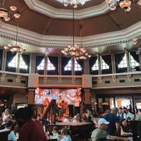 center of restaurant w the stage   at Raglan Road in Lake Buena Vista