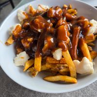 Vegan Poutine at Chez Victor - St Jean in Quebec