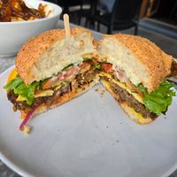 The Veganator (cross section) at Chez Victor - St Jean in Quebec