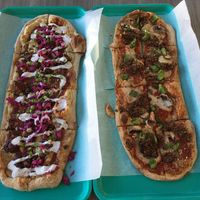 Jackfruit BBQ Pizza and Italian Sausage Pizza  at Florish in Tampa
