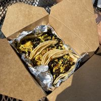 Breakfast tacos  at It's Food in Fort Worth