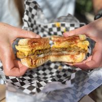 Breakfast sandwich  at It's Food in Fort Worth