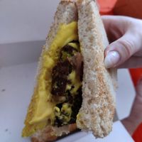 Falafel toast at Faro - Caffè Specialty in Rome
