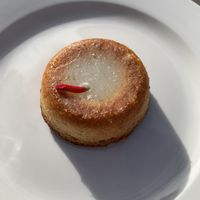 Lime and coconut little cake  at Faro - Caffè Specialty in Rome
