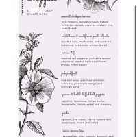 Custom dinner menu prepared for family vacation   at Whipped  in Nassau