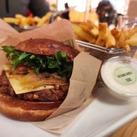 Veggie smash meal at Friends & BRGRS in Rovaniemi