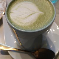 Vegan matcha at Chez Molly in Versailles