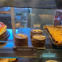 Delicious vegan chocolate dream!  at Freddy's Cafe in Kolding