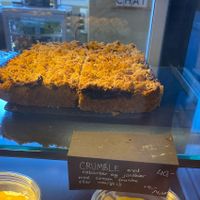 Vegan crumble, yummi!  at Freddy's Cafe in Kolding