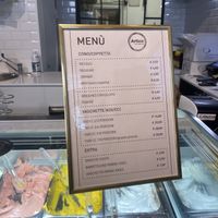 Menu  at Artico Gelateria in Milan