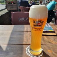 50cl Weihenstephaner. Look at the nice foam. at BUUV in Nijmegen