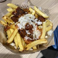 Burnt loaded fries  #Veganuary at Hot Box - Food Stand in Swindon