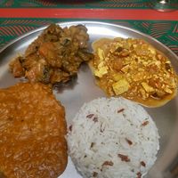 Main course at Maharadja Chez Chander in Sion