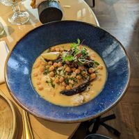 Green Thai chickpea curry at Zalmhuis in Capelle Aan Den Ijssel