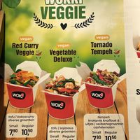 Very nice prices, clearly label vegan products including 3 woks and 3 side dishes.    at Wok To Go - Mariaplaats in Utrecht