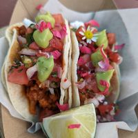 Maple BBQ Street tacos at The Groovy Floret in Portland