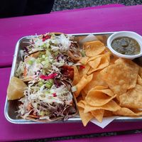 Jackfruit tacos at The Groovy Floret in Portland