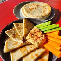 Hummus at Granada Vegan Kitchen in Ensenada