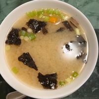 Miso soup at Roots in Louisville