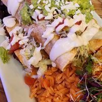 Potato taquitos #Veganuary at La Unica Cocina Mexicana Y Cantina in Lake Elsinore