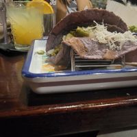 Tacos interior view (could use more veggies) at San Marcos in Raleigh