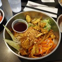 Traditional yellow noodles  at Heart and Soy in Louisville