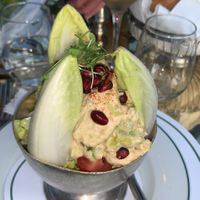 avocado and tomato cocktail   at The Ivy in Manchester