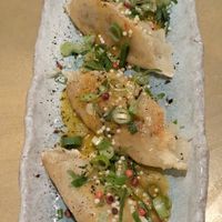 King oyster & shiitake mushroom gyoza (8/10) at The Ivy in Manchester