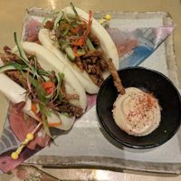 Crispy wild mushroom bao bun (8/10) at The Ivy in Manchester