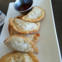Deep fried dumplings at Cafe 668 Vegetarian Restaurant in Toronto