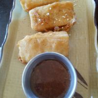 Crispy fried tofu at Cafe 668 Vegetarian Restaurant in Toronto