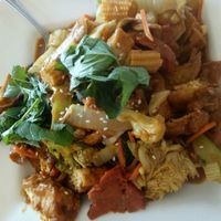 Vegetarian curry at Cafe 668 Vegetarian Restaurant in Toronto